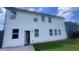 Rear exterior showing the back of the house with siding, a door, and multiple windows at 3750 Richmond Bnd, Lithonia, GA 30038
