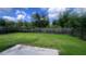Spacious backyard featuring a lush green lawn, a privacy fence, and mature trees at 3750 Richmond Bnd, Lithonia, GA 30038
