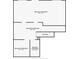 Basement floor plan featuring unfinished basement spaces with stairs (up) at 3640 Pollys Blf, Cumming, GA 30028