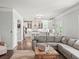 Open floor plan showcasing the living room flowing into the kitchen, perfect for entertaining at 3640 Pollys Blf, Cumming, GA 30028