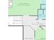 Detailed floor plan showcasing the primary bedroom, bathrooms, hall, and additional bedroom layout at 1788 River Bluff Vw, Duluth, GA 30097