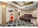 Home theater with projector and seating, a popcorn machine and inset lighting at 1788 River Bluff Vw, Duluth, GA 30097