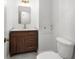 Bathroom features a modern vanity with a vessel sink and stylish fixtures at 2340 Castleridge Ct, Tucker, GA 30084