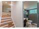 Bathroom at the bottom of a set of stairs at 3109 Albatross Ln, Decatur, GA 30034