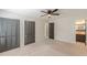 This bedroom features large closets and easy access to the on-suite bathroom at 3109 Albatross Ln, Decatur, GA 30034