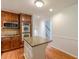 Kitchen with granite countertops, stainless steel oven, and white kitchen island at 3109 Albatross Ln, Decatur, GA 30034
