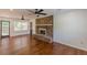 Bright living room featuring a fireplace and hardwood floors at 3109 Albatross Ln, Decatur, GA 30034
