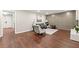Spacious living room with stylish decor, hardwood floors, and a welcoming atmosphere at 4555 Holliston Rd, Dunwoody, GA 30360