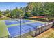 Aerial view of the Lansmoore Club's community tennis courts at 1140 River Laurel Dr, Suwanee, GA 30024
