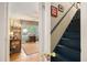 Office with hardwood flooring, built-in bookshelves, and a large window overlooking the backyard at 2221 Fairoaks Rd, Decatur, GA 30033