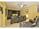 Home theater room featuring comfortable seating, a large screen, and ambient lighting, ideal for movie nights at 4241 Hampton Mill Pkwy, Douglasville, GA 30135