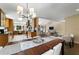Inviting dining area adjacent to the kitchen and living room, perfect for entertaining at 195 Pine Trail Rd, Fayetteville, GA 30214