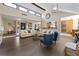 Spacious living room with hardwood floors, vaulted ceiling, and an open floor plan at 195 Pine Trail Rd, Fayetteville, GA 30214