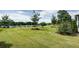 Beautiful backyard features a well-manicured lawn and mature trees at 5345 Glenhaven Dr, Cumming, GA 30041
