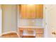 Built-in desk with cabinets and drawers perfect for a home office or study area at 5345 Glenhaven Dr, Cumming, GA 30041