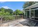 Wooden deck overlooking lush backyard at 1469 Crescent Walk, Decatur, GA 30033