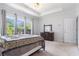 Main bedroom with large windows showcasing views of the exterior at 1469 Crescent Walk, Decatur, GA 30033