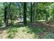Backyard offers a wooded area, providing ample shade and a tranquil retreat at 5491 Hiram Rd, Powder Springs, GA 30127