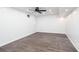 A finished basement with recessed lighting, a ceiling fan, and wood-style floors at 5491 Hiram Rd, Powder Springs, GA 30127