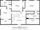 Detailed floor plan showcasing the layout of the upper level of the home, including room dimensions at 5491 Hiram Rd, Powder Springs, GA 30127