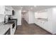 Modern kitchen with stainless steel appliances and granite countertops at 5491 Hiram Rd, Powder Springs, GA 30127