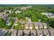 Aerial view of neighborhood townhomes close to city ammenities, shopping and restaurants at 4571 Academy St, Acworth, GA 30101