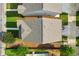 Aerial view of the house showing the roof, backyard, and surrounding properties at 4571 Academy St, Acworth, GA 30101