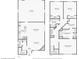 Detailed floor plan showcasing the layout and dimensions of the home's two floors at 4571 Academy St, Acworth, GA 30101