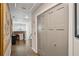 Hallway featuring hardwood floors and a closet at 4571 Academy St, Acworth, GA 30101