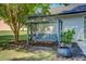Charming backyard swing perfect for relaxing and enjoying the serene outdoor space at 2321 Sunnyview Ln, Dacula, GA 30019