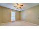 Cozy bedroom with a ceiling fan and window, providing a relaxing atmosphere at 2321 Sunnyview Ln, Dacula, GA 30019