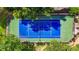 Aerial view of the community's pristine tennis court at 12 Ivy Ne Rdg, Atlanta, GA 30342