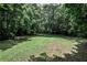 Lush backyard with expansive green space and mature trees providing ample shade at 437 Valley Brook Ne Dr, Atlanta, GA 30342