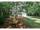 Expansive backyard featuring a swing set and plenty of room to relax and entertain at 437 Valley Brook Ne Dr, Atlanta, GA 30342