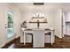 Dining room features a modern light fixture and a back door at 437 Valley Brook Ne Dr, Atlanta, GA 30342