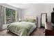 This bedroom boasts a bright window, plush carpet, and neutral decor, creating a relaxing retreat at 2085 Castle Royale Dr, Lawrenceville, GA 30043