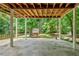 Large patio area overlooking the landscaped backyard and wooded surroundings at 3372 English Oaks Nw Dr, Kennesaw, GA 30144