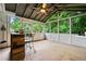 Relaxing sunroom featuring a bar area and views of lush greenery at 3372 English Oaks Nw Dr, Kennesaw, GA 30144