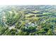 Aerial view showing the community's golf course, tennis courts and many surrounding trees at 5059 Winding Hills Lane Ln, Woodstock, GA 30189