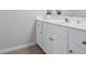 Bright white bathroom vanity with plenty of storage at 5059 Winding Hills Lane Ln, Woodstock, GA 30189