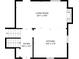 Detailed floor plan showcasing the layout of the living room, foyer, and kitchen areas at 880 Winfield Sw Ct, Marietta, GA 30060