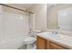 Bathroom with tub, vanity, and toilet at 2410 Napa Valley Dr, Villa Rica, GA 30180