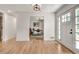 Welcoming entryway boasting hardwood floors and a view into a home office at 2936 Randolph Ne Rd, Atlanta, GA 30345
