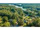 Scenic aerial shot of a lakeside neighborhood with lush trees and stunning water views at 3540 Pilgrim Mill Rd, Cumming, GA 30041