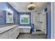Beautiful bathroom with freestanding tub, glass shower, and double vanity at 2625 Harbor Point Ct, Cumming, GA 30041