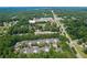 Expansive aerial view of a neighborhood surrounded by lush greenery, highlighting its location near local roads at 3309 Raes Creek Rd # 13, Marietta, GA 30008