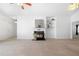 Spacious living room with white walls, a decorative fireplace, and carpet flooring at 3309 Raes Creek Rd # 13, Marietta, GA 30008
