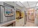 Charming kitchen featuring stainless appliances and a retro aesthetic at 4866 S Lilburn Stone Mountain Road Sw, Lilburn, GA 30047