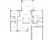 Detailed floor plan showcasing the layout of the house, including bedrooms, living spaces, and garage at 4866 S Lilburn Stone Mountain Road Sw Rd, Lilburn, GA 30047