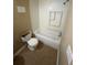 Standard bathroom featuring a shower-tub combination with simple fixtures at 1 Thorntree Pass, Powder Springs, GA 30127